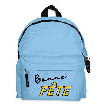 BONNE FÊTE. FÊTE DES MÈRES. FÊTE DES PÈRES. FÊTE - Sac à dos Enfant - bleu clair - Devant