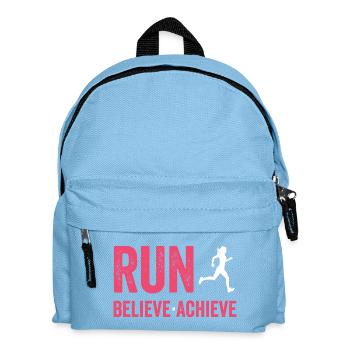Marathon - Run. Believe. Achieve. - Kids' Backpack - light blue - Front