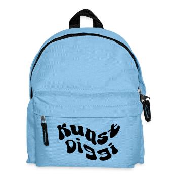Kunst Diggi - Kinder Rucksack - Hellblau - Vorne