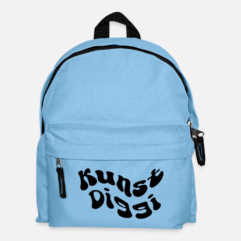 Kunst Diggi - Kinder Rucksack - Hellblau