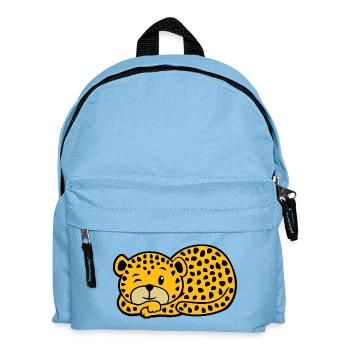 Sleeping Leopard - Kids' Backpack - light blue - Front