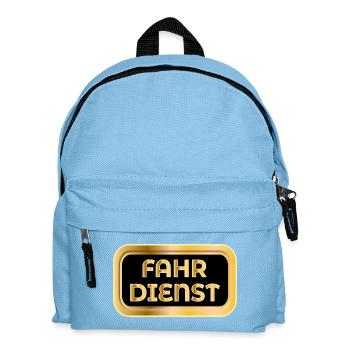 FAHRDIENST TRANSPORT - Kinder Rucksack - Hellblau - Vorne