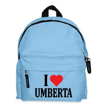 T-Shirt I love Umberta T-Shirt Geschenkidee - Kinder Rucksack - Hellblau - Vorne