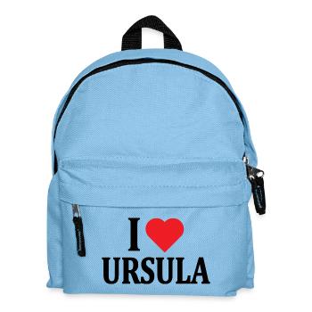 T-Shirt I love Ursula T-Shirt Geschenkidee - Kinder Rucksack - Hellblau - Vorne