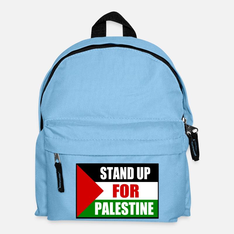 stand up for palestine - Kids' Backpack - light blue