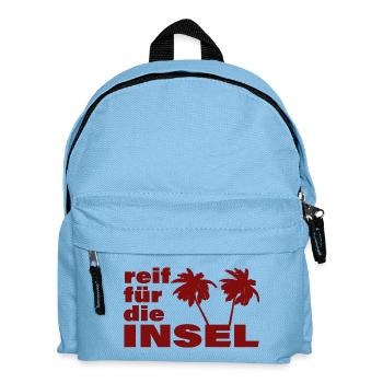 PRÊT POUR L’ÎLE - Sac à dos Enfant - bleu clair - Devant