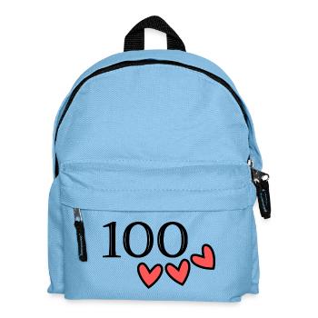 100. 100 YEARS. 100th ANNIVERSARY. BIRTHDAY 100 - Kids' Backpack - light blue - Front