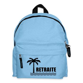 RUHESTAND. FEIERTAG. RUHESTAND. PENSIONIERT - Kinder Rucksack - Hellblau - Vorne