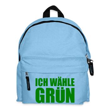 ich wähle grün - Kinder Rucksack - Hellblau - Vorne