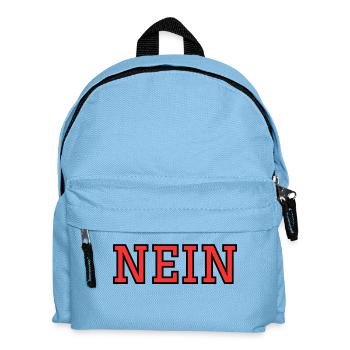 NEIN - Kinder Rucksack - Hellblau - Vorne
