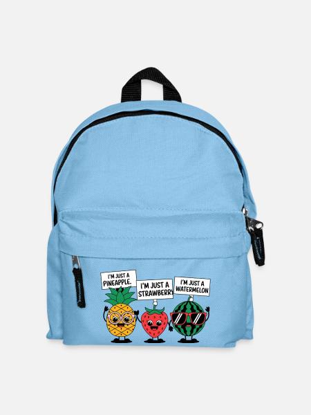 Ich bin nur eine Frucht - Kinder Rucksack - Hellblau