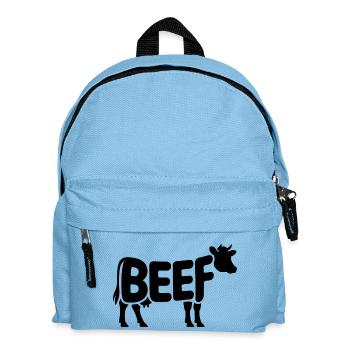 BEEF - Cool Meat Logo - Kids' Backpack - light blue - Front