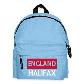 England Halifax Vintage Abzeichen Design - Kinder Rucksack - Hellblau - Vorne