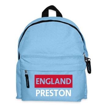 England Preston Logo Design - Kids' Backpack - light blue - Front
