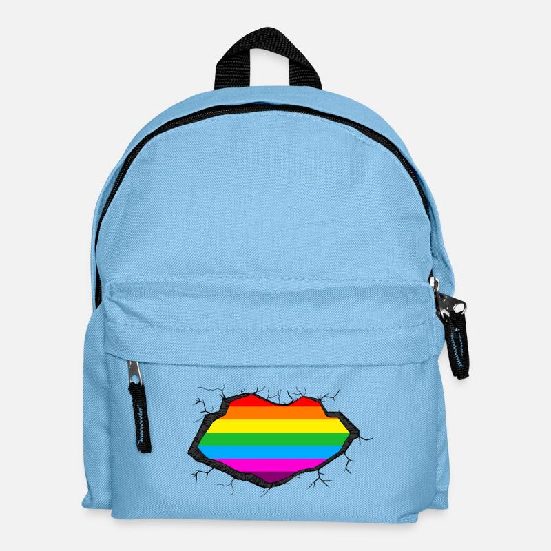 Regenbogen in Mir - Kinder Rucksack - Hellblau