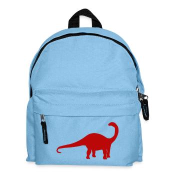 Silhouette du brontosaure - Sac à dos Enfant - bleu clair - Devant