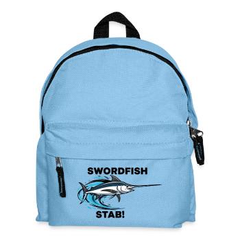 Schwertfisch Stich Schwert Meer Schwertfisch - Kinder Rucksack - Hellblau - Vorne