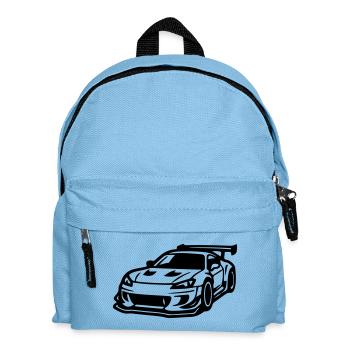 Voitures de sport Voitures de course automobiles - Sac à dos Enfant - bleu clair - Devant