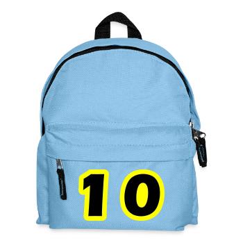 10 Number Symbol - Kids' Backpack - light blue - Front