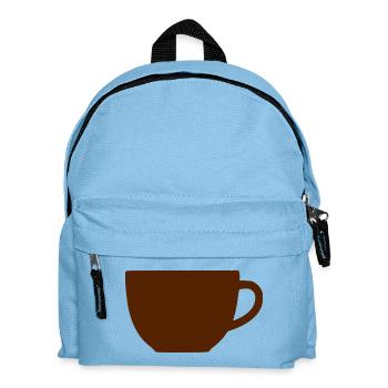 Coffee Cup Gift Coffee Drinker - Kids' Backpack - light blue - Front
