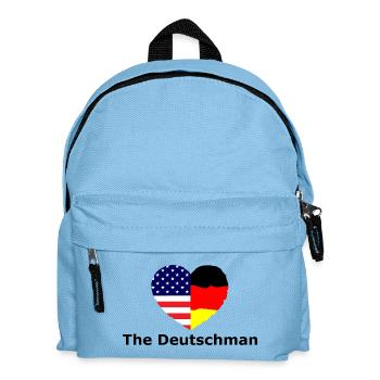 Heart Flag USADeutschland Fusion - Sac à dos Enfant - bleu clair - Devant