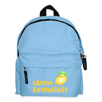 Zitrusliebhaber Lemon Enthusiast - Kinder Rucksack - Hellblau - Vorne