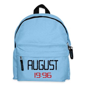 August 1996 - 30. Geburtstag - Kinder Rucksack - Hellblau - Vorne