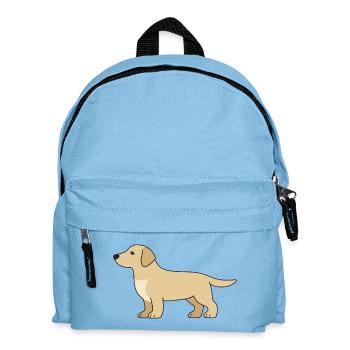 Delicate Retriever Silhouette - Kids' Backpack - light blue - Front