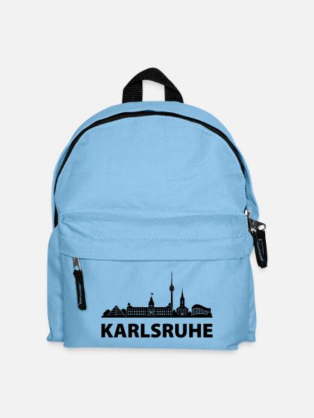 Karlsruhe Skyline - Kinder Rucksack - Hellblau