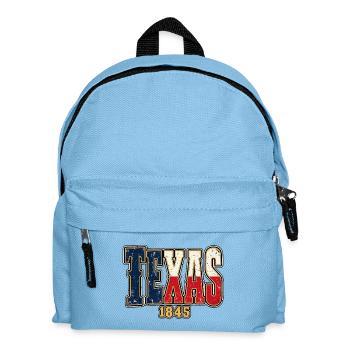 Texas 1845 Vintage Motiv - Kinder Rucksack - Hellblau - Vorne