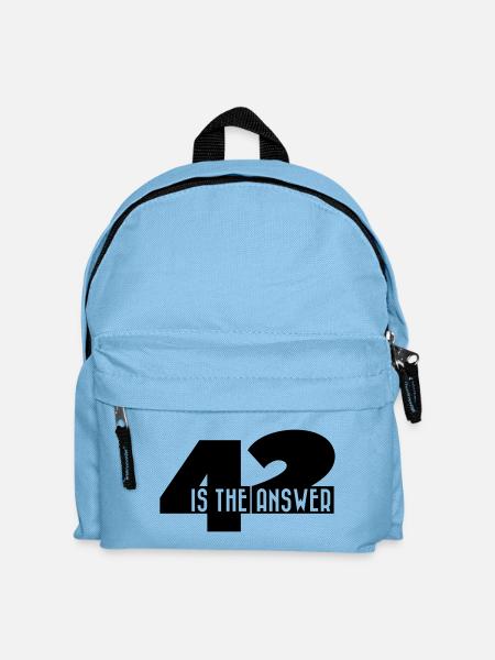 42 Is The Answer Sci Fi Spruch - Kinder Rucksack - Hellblau