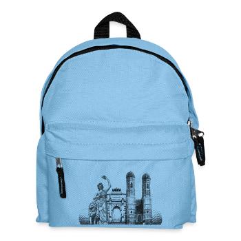 München - Kinder Rucksack - Hellblau - Vorne