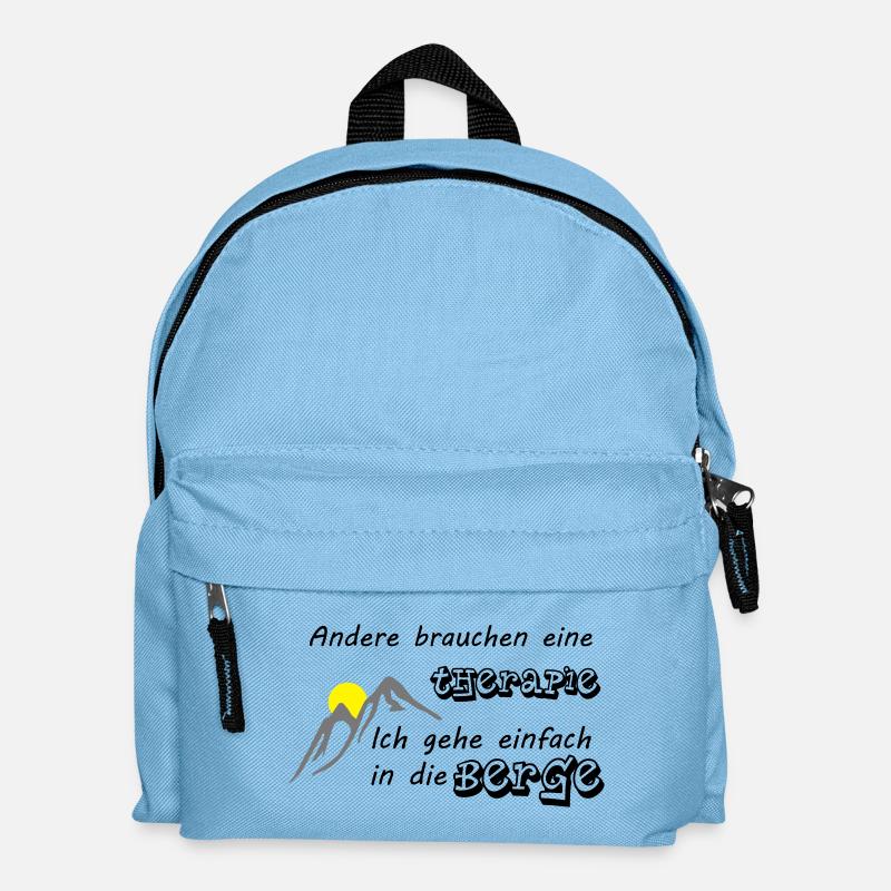 Berge Therapie - Kinder Rucksack - Hellblau