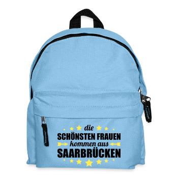 Saarbrücken - Kinder Rucksack - Hellblau - Vorne