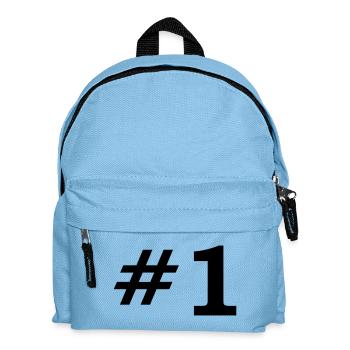 Number One - Kids' Backpack - light blue - Front