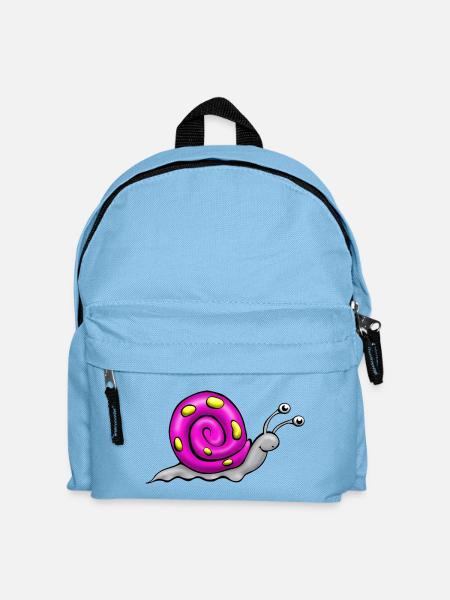 Schnecke Comic - Kinder Rucksack - Hellblau