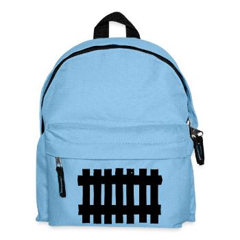 clôture fence bois métallique picked jardin 30 - Sac à dos Enfant - bleu clair - Devant