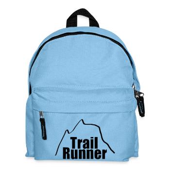 Trailrunner laufen Läufer Sport Geschenk - Kinder Rucksack - Hellblau - Vorne