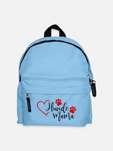 Hunde Mama - Kinder Rucksack - Hellblau