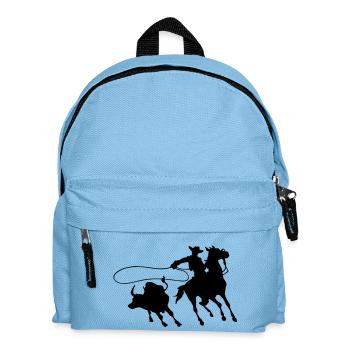 Cowboy - Kinder Rucksack - Hellblau - Vorne