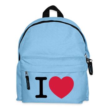 I Love... - Kids' Backpack - light blue - Front