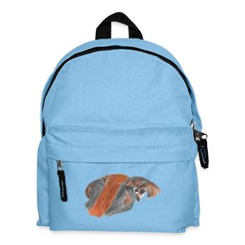 Peruanisches Meerschweinchen - Kinder Rucksack - Hellblau - Vorne