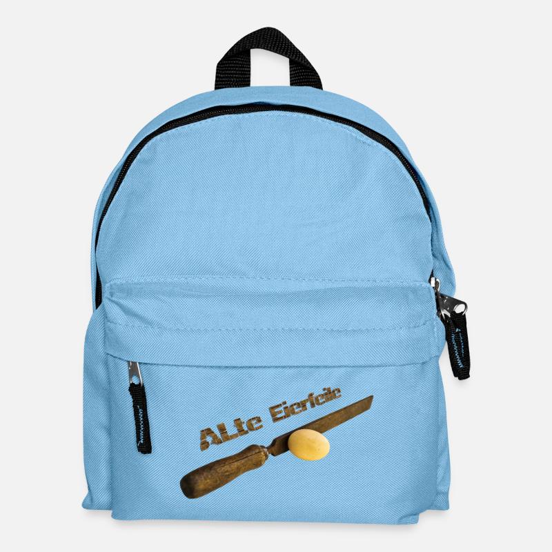 Alte Eierfeile - Kinder Rucksack - Hellblau