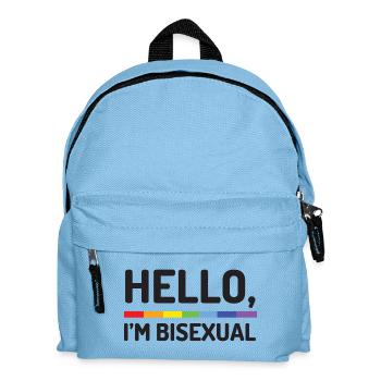 Bonjour, je suis bisexuel - Sac à dos Enfant - bleu clair - Devant