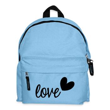 LIEBE. VALENTINSTAG. JUNGGESELLINNENABSCHIED. ICH LIEBE DICH. ICH LIEBE DICH. - Kinder Rucksack - Hellblau - Vorne