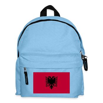 Albanien National Flagge - Kinder Rucksack - Hellblau - Vorne