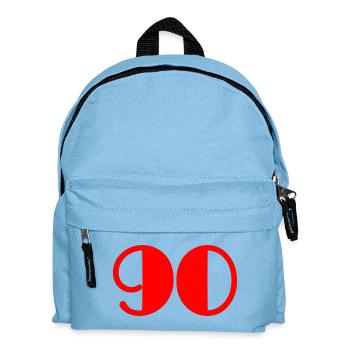 90. 90 YEARS. 90TH ANNIVERSARY. BIRTHDAY 90 YEARS. - Kids' Backpack - light blue - Front