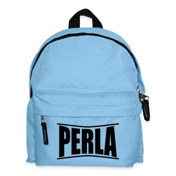 T-Shirt Perle T-Shirt Geschenkidee weiblicher Name - Kinder Rucksack - Hellblau - Vorne