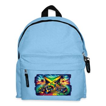 Jamaica Caribbean Reggae Music Design - Kids' Backpack - light blue - Front