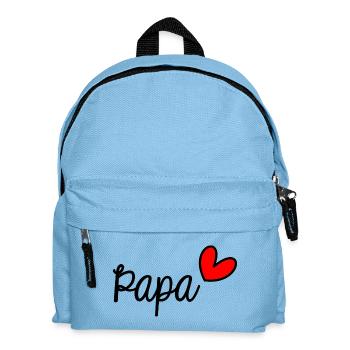 DAD. FATHER'S DAY. HAPPY FATHER'S DAY. HAPPY BIRTHDAY. - Kids' Backpack - light blue - Front